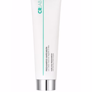 CRLAB Hair Loss Prevention Pre-Shampoo for Thinning Hair, in white tube with metallic silver cap