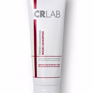 CRLAB Purifying Mud Mask & Shampoo in white and red tube with grey lettering