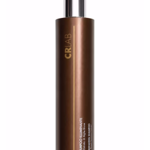 CRLab Illuminating Shampoo in shiny brown bottle with metallic cap.