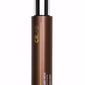 CRLAB Night Serum in brown shiny bottle with silver and white pump.