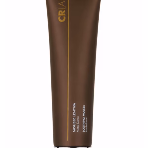CRLAB Soothing Mousse in brown shiny tube with silver metal cap.
